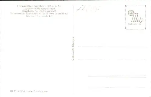 Sulzbach Malsch Thermalbad Kat. Malsch