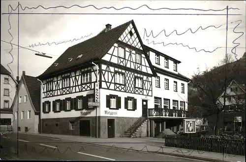 Lautenbach Renchtal [handschriftlich] Gasthaus Sonne Kat. Lautenbach