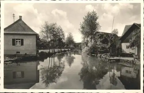 Rheinbischofsheim Bach schoene Hanauerland Kat. Rheinau