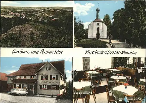 Nussbach Schwarzwald Herztal Renchtal Gasthaus Pension Rose Kat. Triberg im Schwarzwald