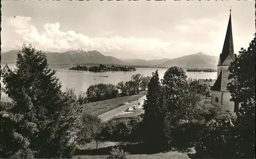 Gstadt Chiemsee Fraueninsel Hochgern Kat. Gstadt a.Chiemsee