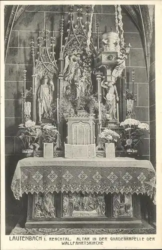 Lautenbach Renchtal Gnadenkapelle Altar Kat. Lautenbach