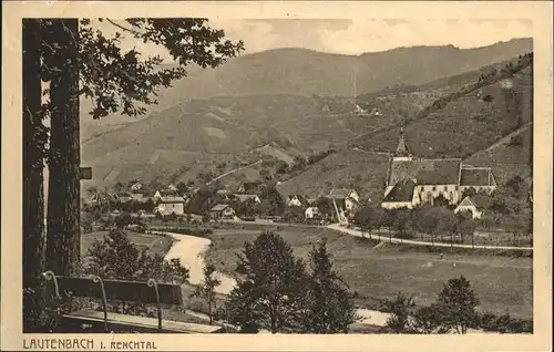 Lautenbach Renchtal Teilansicht Kat. Lautenbach