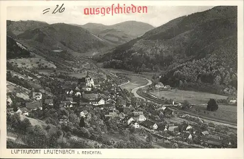 Lautenbach Renchtal Luftbild Kat. Lautenbach