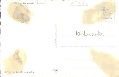 Lautenbach Renchtal Gesamtansciht Kat. Lautenbach