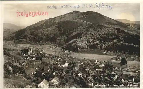 Lautenbach Renchtal Teilansicht Kat. Lautenbach