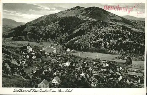 Lautenbach Renchtal Teilansicht Kat. Lautenbach