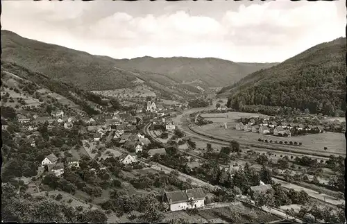 Lautenbach Renchtal Teilansicht Kat. Lautenbach