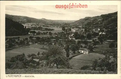 Lautenbach Renchtal Teilansicht Kat. Lautenbach