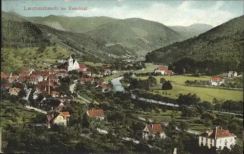 Lautenbach Renchtal Teilansicht Kat. Lautenbach