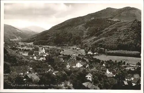 Lautenbach Renchtal Teilansicht Kat. Lautenbach