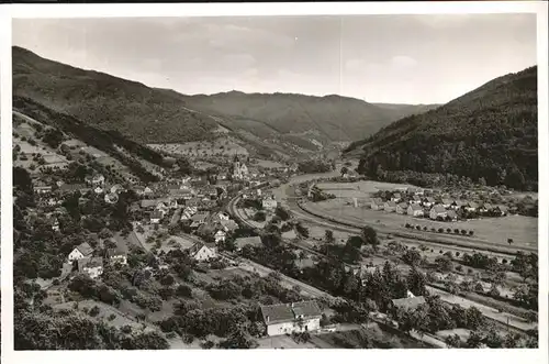 Lautenbach Renchtal Teilansicht Kat. Lautenbach