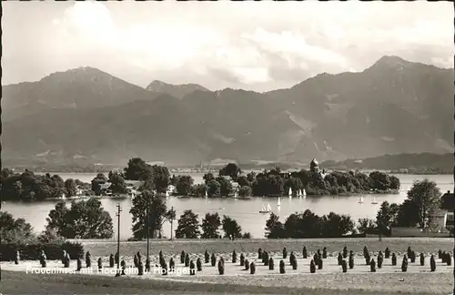 Fraueninsel Chiemsee Hochfelln Hochgern / Chiemsee /Rosenheim LKR