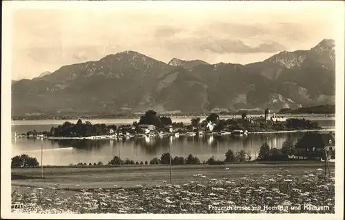 Fraueninsel Chiemsee Hochfelln Hochgern / Chiemsee /Rosenheim LKR