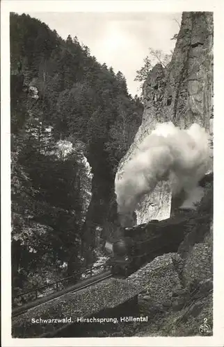 Hoellental Schwarzwald Hirschsprung Zug Kat. Buchenbach