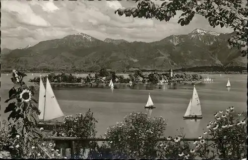 Fraueninsel Chiemsee Hochfelln Hochgern / Chiemsee /Rosenheim LKR