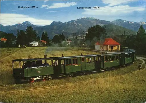 Prien Chiemsee Zug Hochplatte Kampenwand Kat. Prien a.Chiemsee