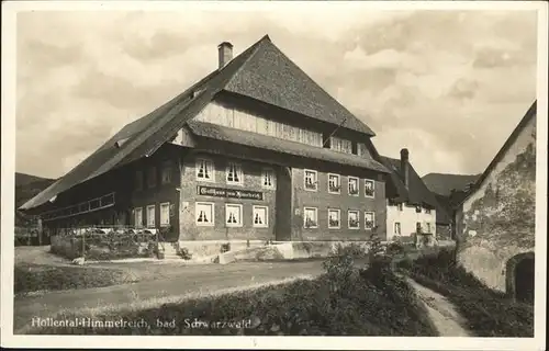 Hoellental Schwarzwald Gasthaus Himmelreich Kat. Buchenbach