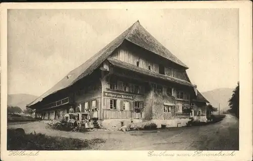 Hoellental Schwarzwald Gasthaus Himmelreich Kat. Buchenbach