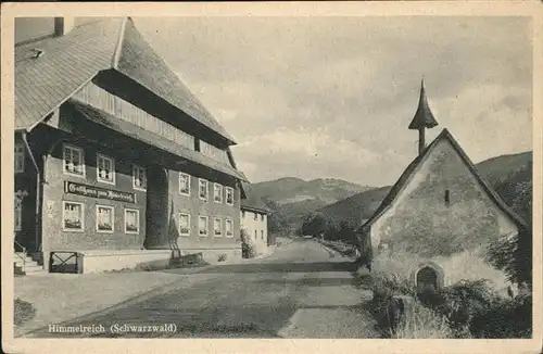 Hoellental Schwarzwald Gasthaus Himmelreich Kat. Buchenbach