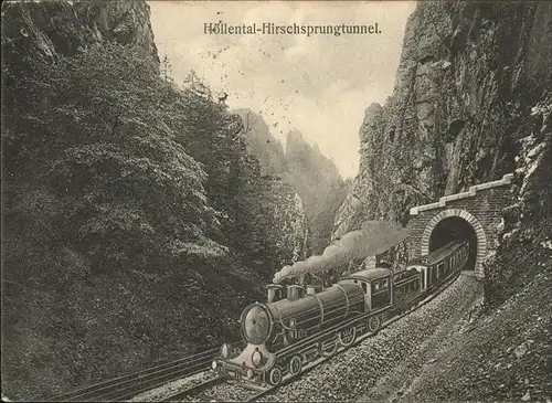 Hoellental Schwarzwald Hirschsprungtunnel Kat. Buchenbach