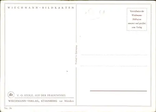 Fraueninsel Chiemsee Kuenstler V O Stolz / Chiemsee /Rosenheim LKR