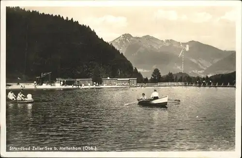 Mettenham Strandbad Zeller See Boot Kat. Schleching