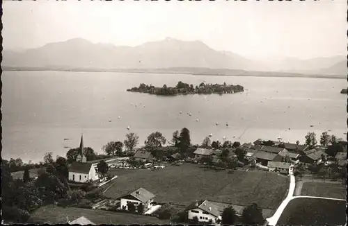 Gstadt Chiemsee Fliegeraufnahme  Kat. Gstadt a.Chiemsee