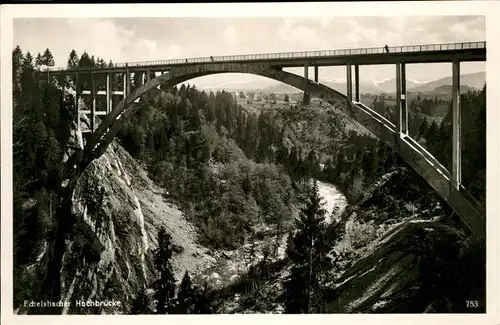 Echelsbach Ammer-Hochbruecke Kat. Bad Bayersoien