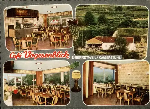 wz17405 Oberrotweil Cafe Vogesenblick Kategorie. Vogtsburg im Kaiserstuhl Alte Ansichtskarten