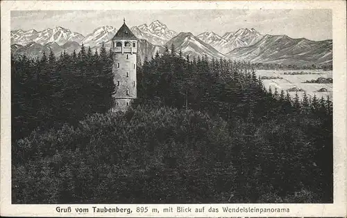 Taubenberg Wendelsteinpanorama Kat. Bodolz