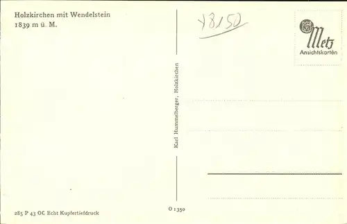 Holzkirchen Wendelstein Kat. Holzkirchen