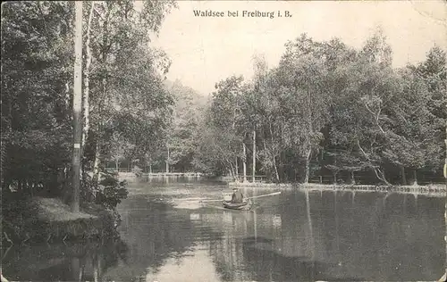 Waldsee Breisgau Waldsee Ruderboot Kat. Freiburg im Breisgau