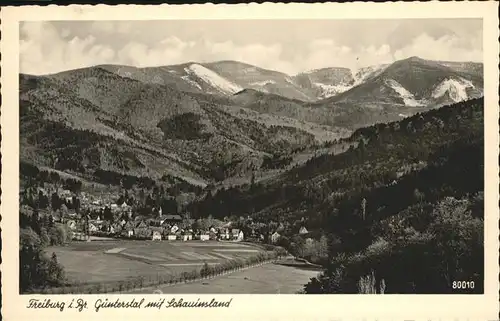 Guenterstal Freiburg Gesamtansicht Schauinsland / Freiburg im Breisgau /Breisgau-Hochschwarzwald LKR