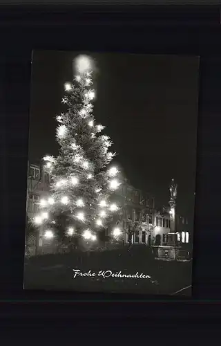 Waldkirch Breisgau bei Nacht Weihnachtsbaum Kat. Waldkirch