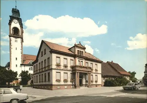 Kollnau Rathaus Kirche Kat. Waldkirch