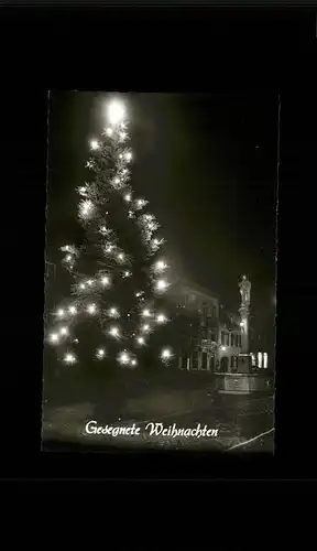 Waldkirch Breisgau bei Nacht Weihnachtsbaum Kat. Waldkirch