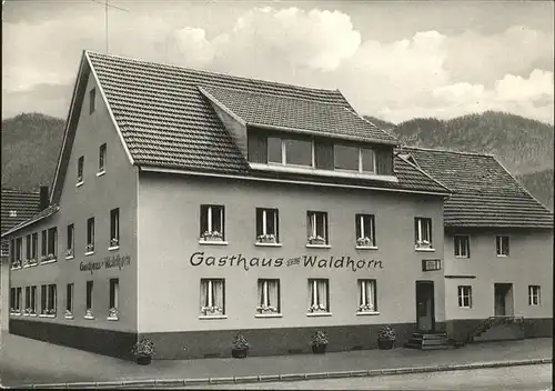 Oberwinden Elztal Pension zum Waldhorn Kat. Winden im Elztal