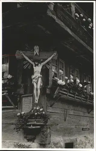 Waldkirch Breisgau Bauernhaus Kreuz Jesus Kat. Waldkirch