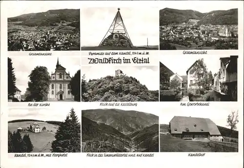 Waldkirch Breisgau Kandelhof Kirchelburg Berghotel Kat. Waldkirch