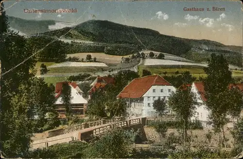 Untersimonswald Gasthaus z. Baeren Kat. Simonswald