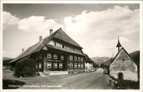 Hoellental Schwarzwald Gasthaus Himmelreich  Kat. Buchenbach