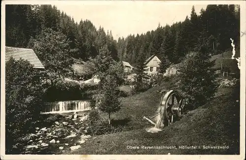 Hoellental Schwarzwald Obere Ravennaschlucht Kat. Buchenbach