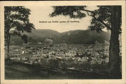 Waldkirch Breisgau Gesamtansicht Kastelburg Kat. Waldkirch