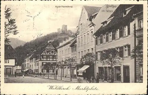 Waldkirch Breisgau Marktplatz Gasthaus zum Baeren Kat. Waldkirch