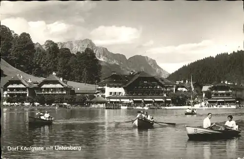 Koenigssee Untersberg Ruderboote Kat. Schoenau a.Koenigssee