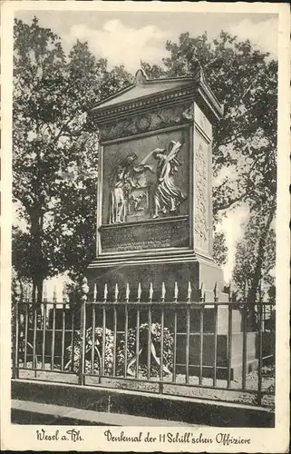 Wesel Rhein Denkmal der 11 Schill&#180;schen Offiziere Kat. Wesel