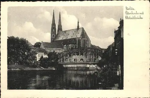 Goerlitz Sachsen Peterskirche, Alstadtbruecke / Goerlitz /Goerlitz LKR