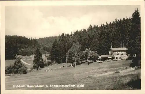 Langewiesen Waldcafe Krannichsruh Kat. Langewiesen