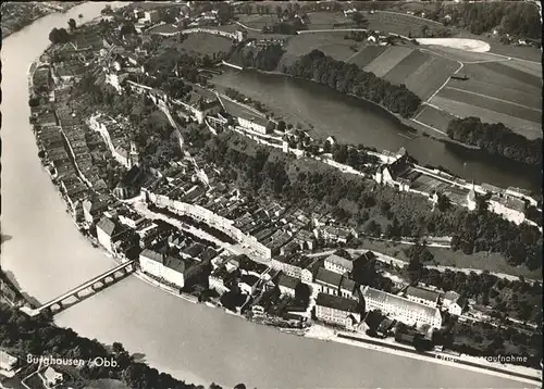 Burghausen Flugaufnahme Kat. Burghausen